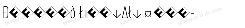 DINCond LightAlterna字体转换